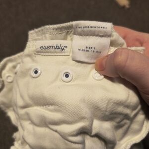 Cream Kids Diaper Cover